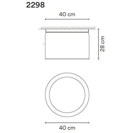 Vibia Guise 27X40 ceiling lamp