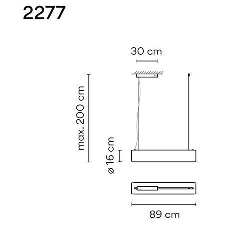 Vibia Guise 89 suspension lamp