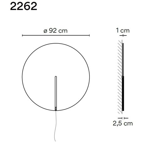 Vibia Guise 92 wall lamp