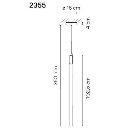Vibia Halo Jewel 1X suspension lamp