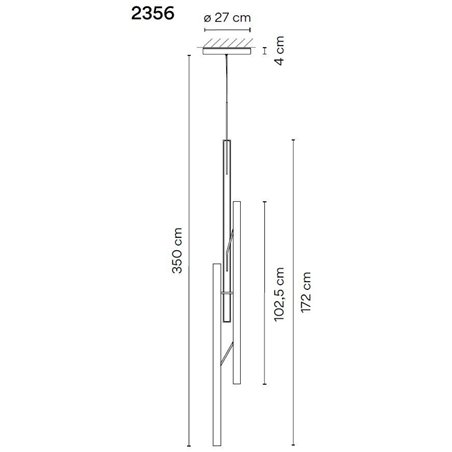 Vibia Halo Jewel 3X suspension lamp