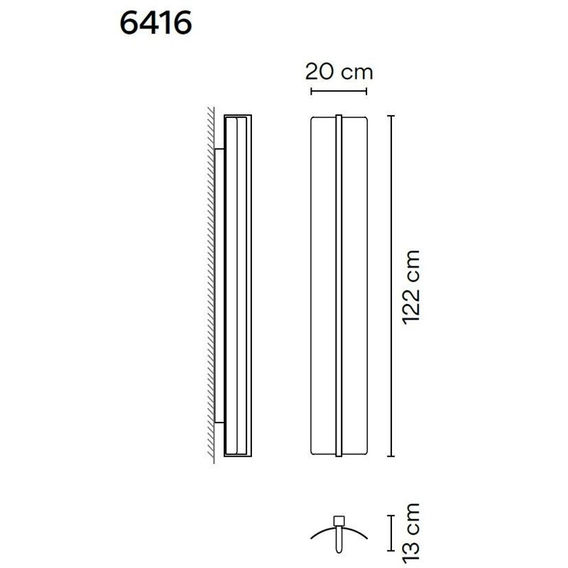Vibia Kontorno Open 122 wall lamp
