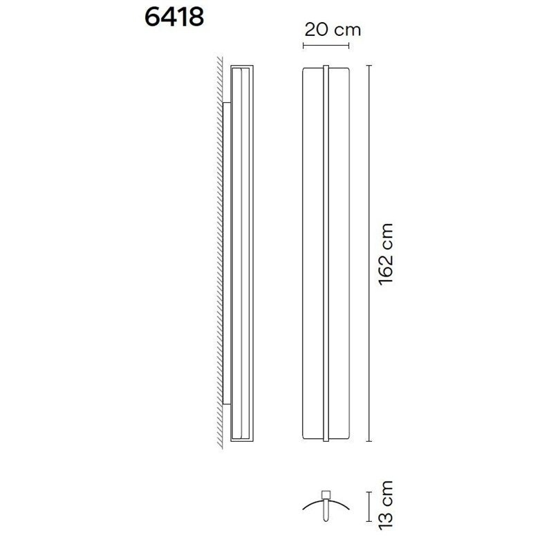 Vibia Kontorno Open 162 wall lamp