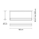 Vibia Kontorno Open 162 - 6438 suspension lamp