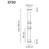 Vibia Palma Vertical 6X 80 suspension lamp