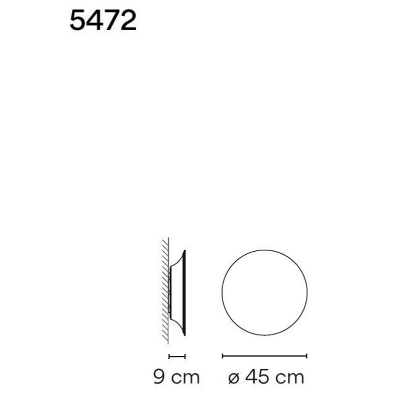 Vibia Puck Wall Art 45 wall lamp