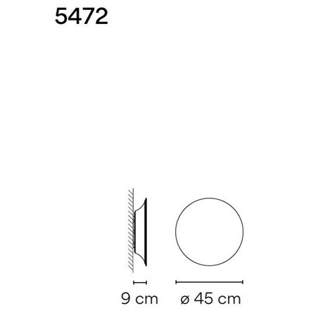 Vibia Puck Wall Art 45 wall lamp