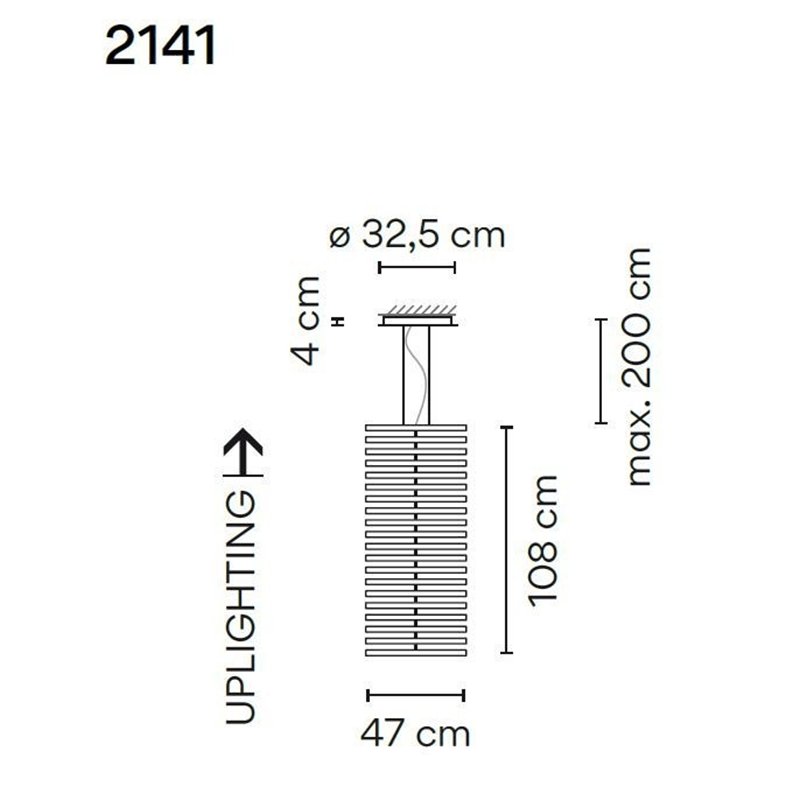 Vibia Rhythm Vertical 20X 47 suspension lamp