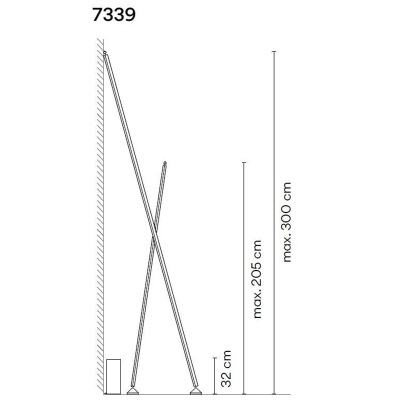 Vibia Sticks 2X 300 floor lamp