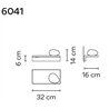 Vibia Suite 16 Right Glass Diffuser wall lamp