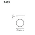 Vibia Up 50 ceiling lamp