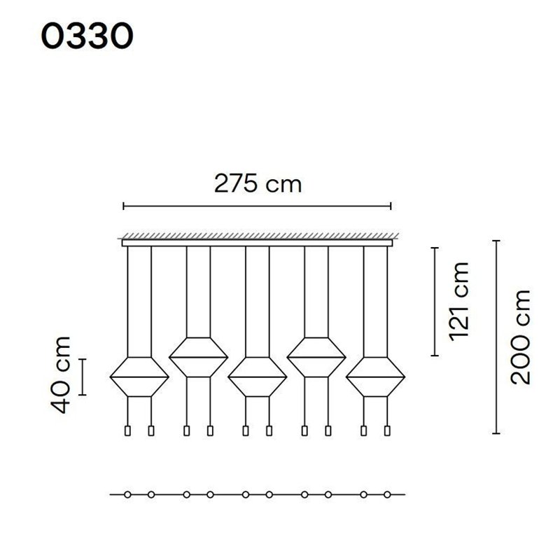 Vibia Wireflow Lineal 10A suspension lamp
