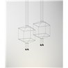 Vibia Wireflow Octagonal 120 suspension lamp