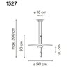 Vibia Flamingo 2X Medium suspension lamp