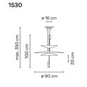 Vibia Flamingo 3X Small suspension lamp