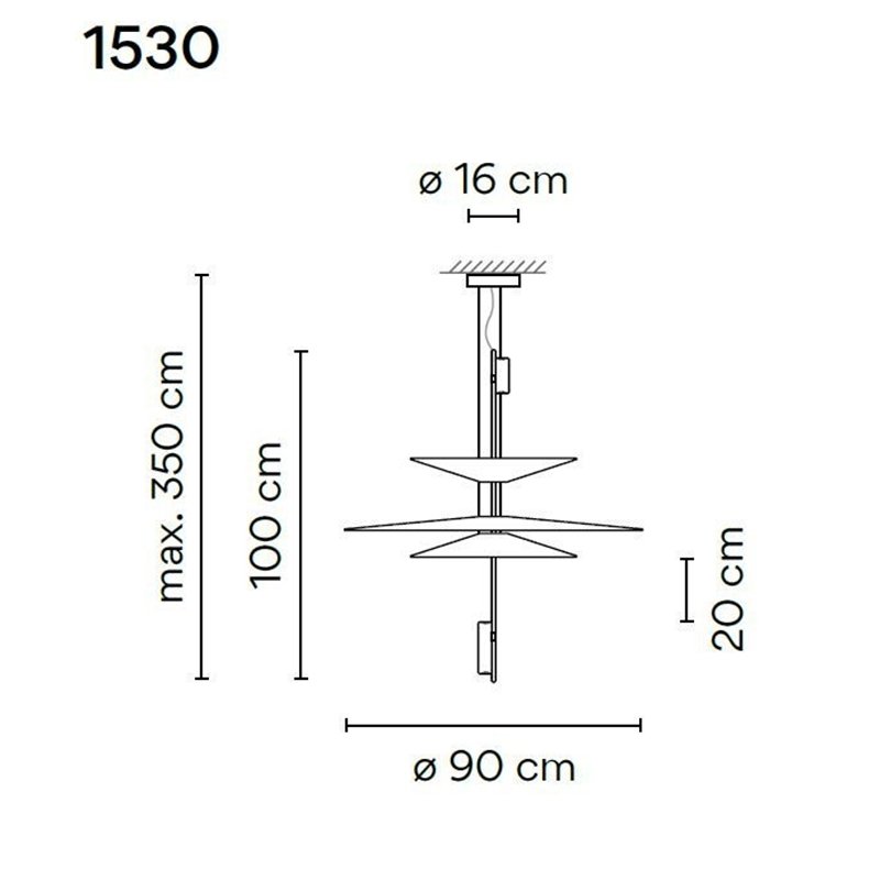 Vibia Flamingo 3X Small suspension lamp