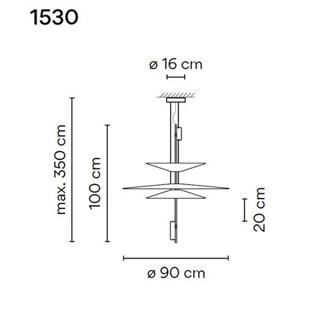 Vibia Flamingo 3X Small suspension lamp