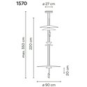 Vibia Flamingo 4X suspension lamp