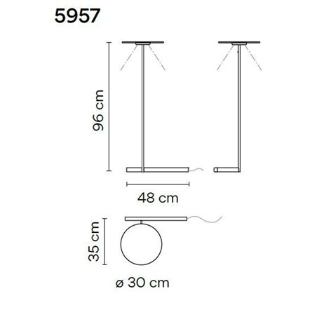 Vibia Flat 96 floor lamp