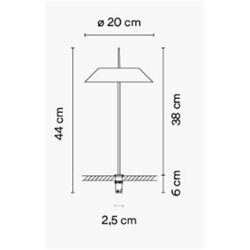 Vibia Mayfair Mini - 5497 Tischlampe