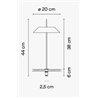 Vibia Mayfair Mini - 5497 Tischlampe