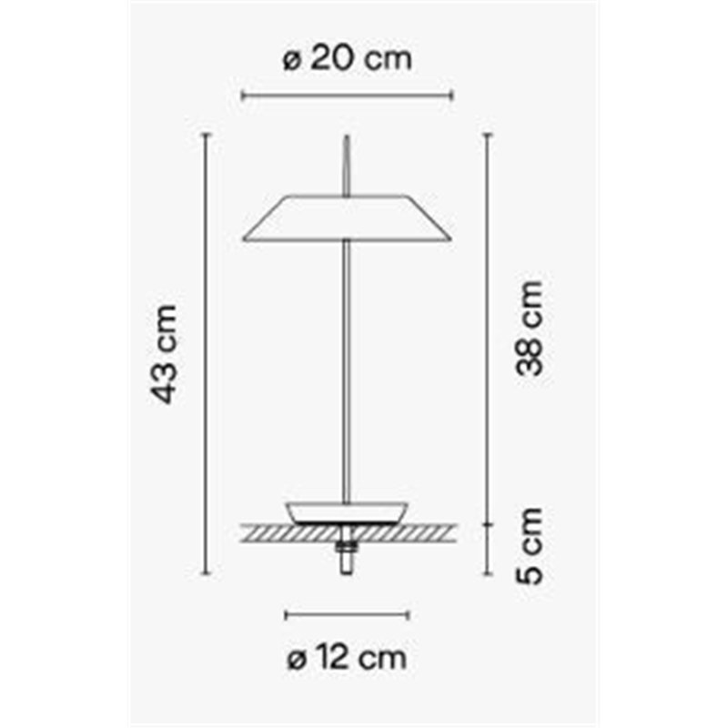 Vibia Mayfair Mini Base - 5496 Tischlampe