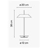 Vibia Mayfair Mini Portable - 5495 Tischlampe