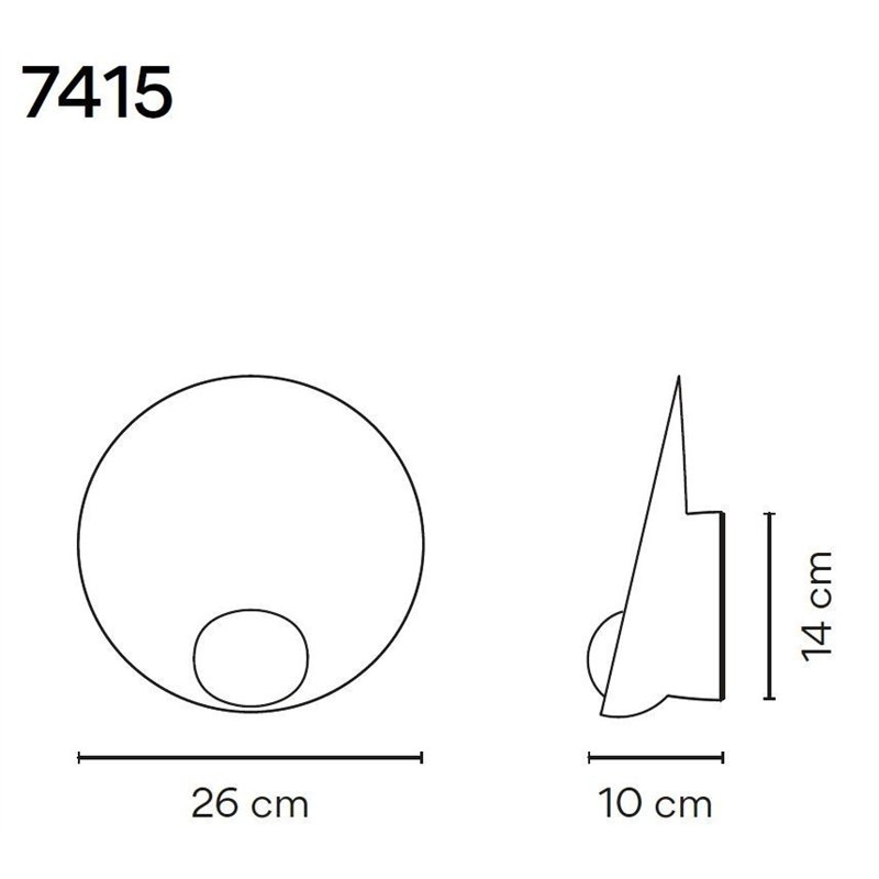Vibia Musa 14 wall lamp