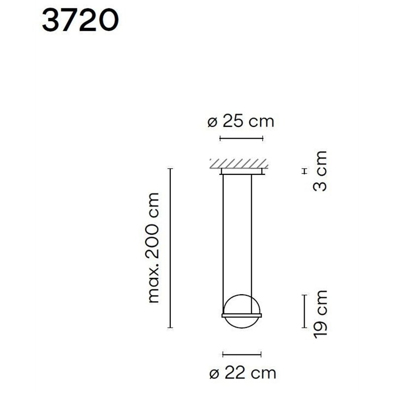 Vibia Palma Vertical 2X 19 suspension lamp