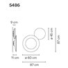 Vibia Puck Wall Art Double 87 A wall lamp