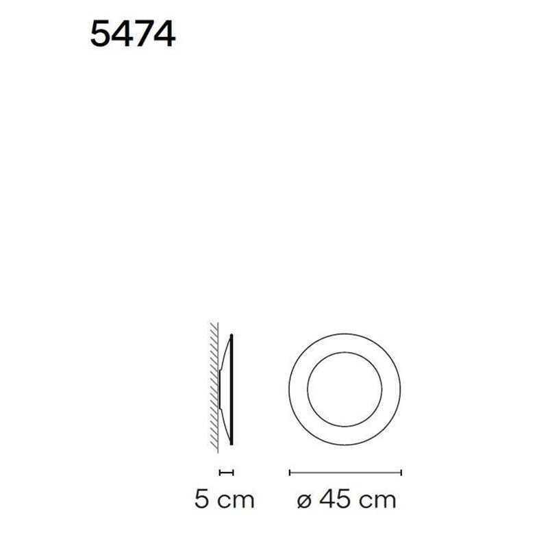 Vibia Puck Wall Art Ring 45 wall lamp