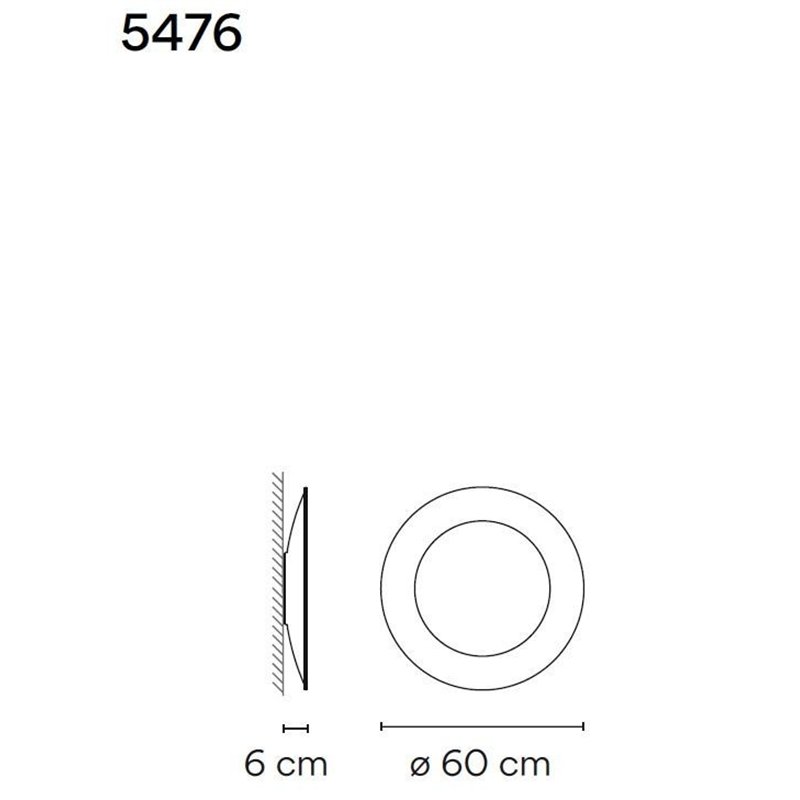 Vibia Puck Wall Art Ring 60 wall lamp