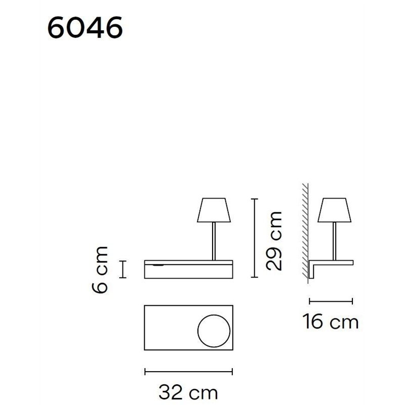 Vibia Suite 16 Right Read wall lamp