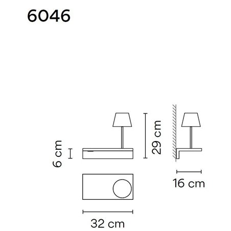 Vibia Suite 16 Right Read wall lamp