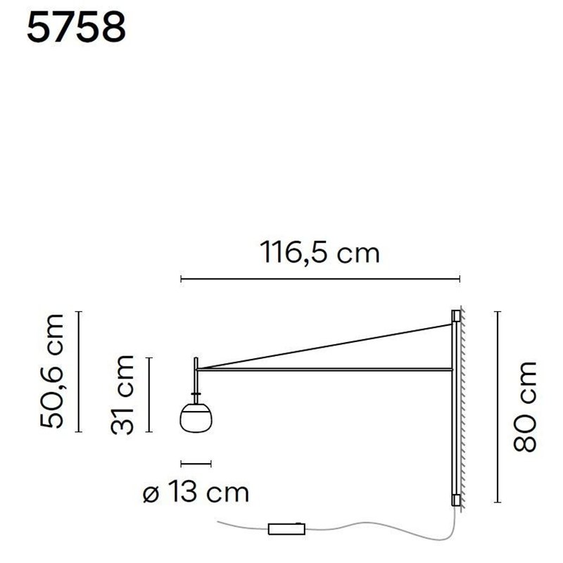 Vibia Tempo 116,5 wall lamp