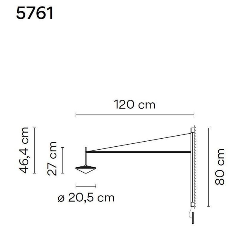 Vibia Tempo 120 Recessed wall lamp