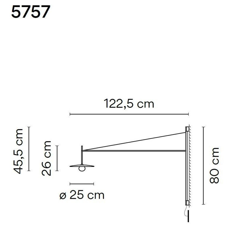 Vibia Tempo 122,5 Recessed wall lamp
