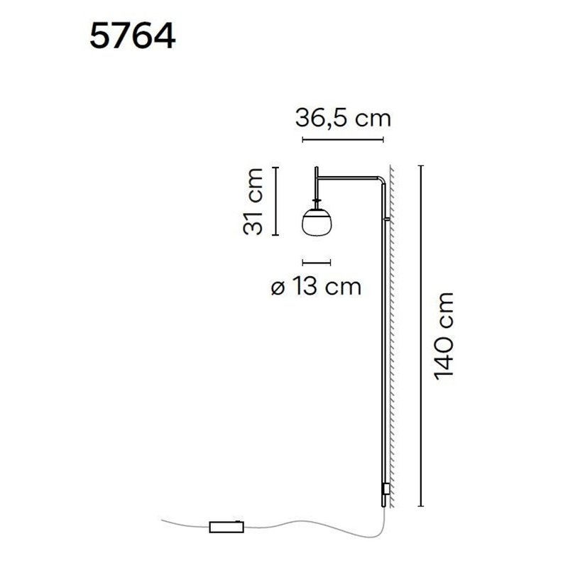 Vibia Tempo 36,5 wall lamp