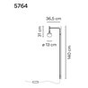 Vibia Tempo 36,5 wall lamp