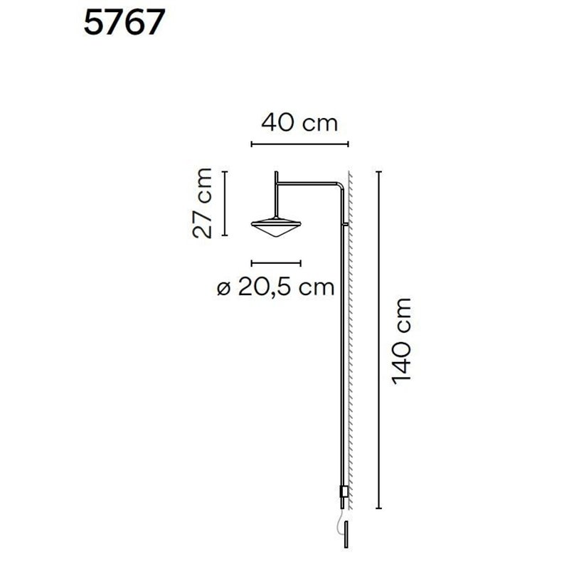 Vibia Tempo 40 Recessed wall lamp