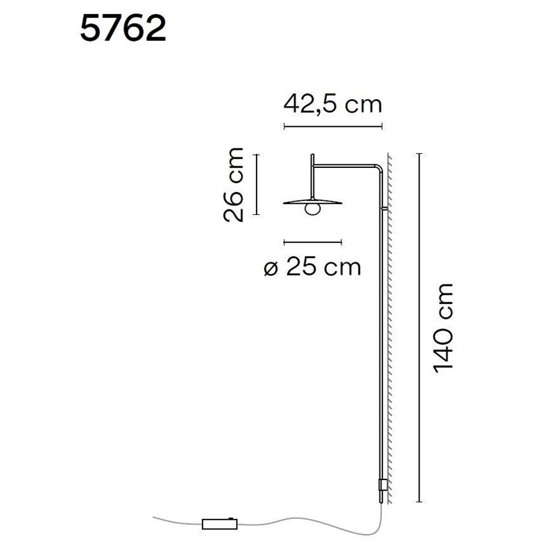 Vibia Tempo 42,5 wall lamp