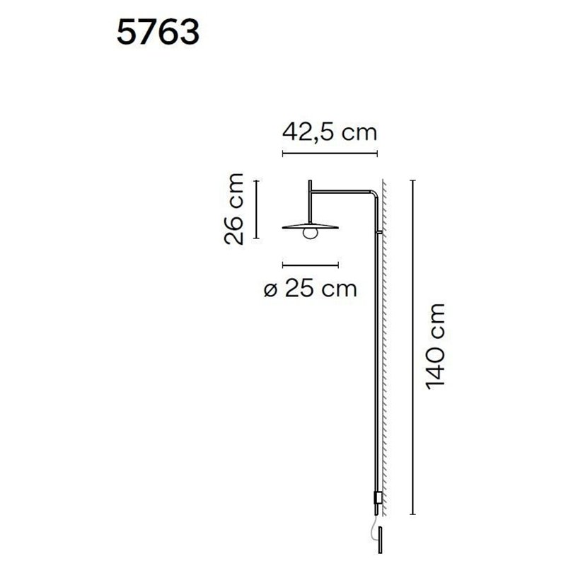 Vibia Tempo 42,5 Recessed wall lamp