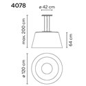 Vibia Wind 64 suspension lamp