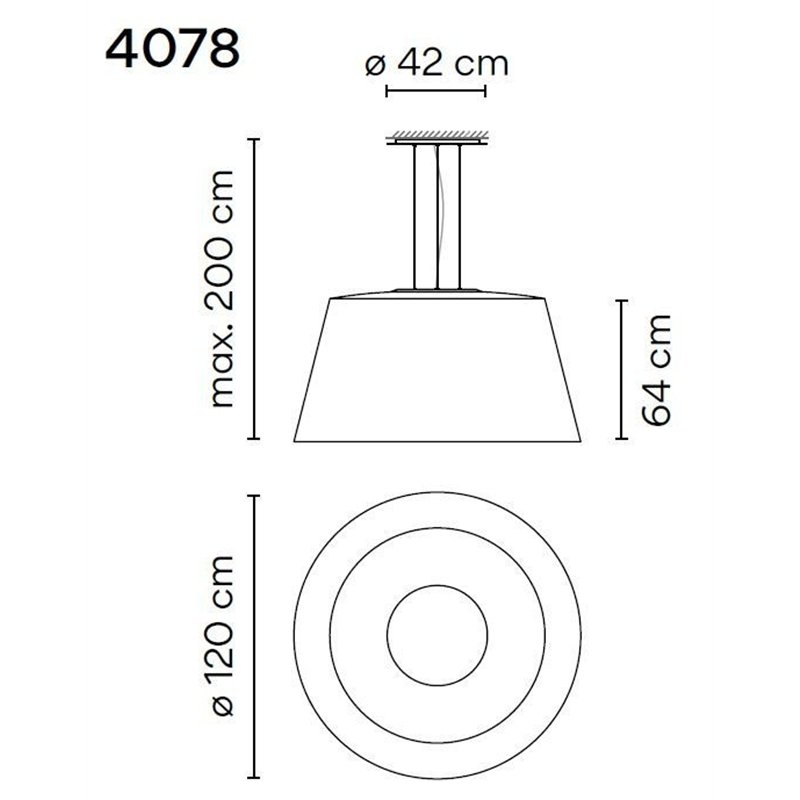 Vibia Wind 64 suspension lamp