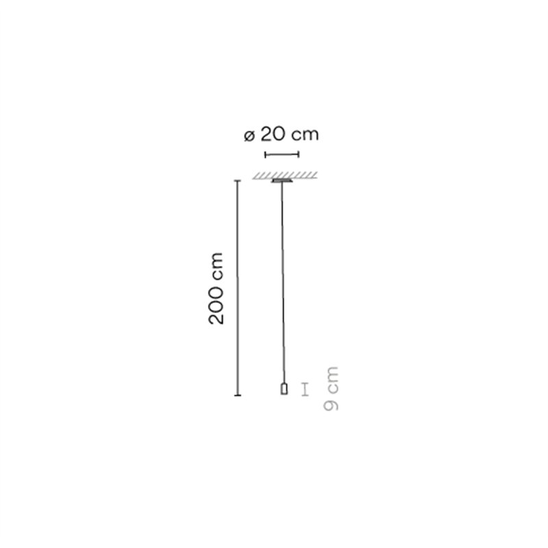 Vibia Wireflow Free-Form Straight-Pressed Glass - 0345 Hängelampe