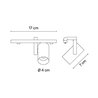 Vibia Circus Medium 20° - 40° Side-spot - 0136 Leuchte für Schienenbeleuchtung