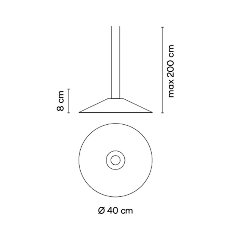 Vibia Circus Pendant Ø 40 cm - 0155 Leuchte für Schienenbeleuchtung
