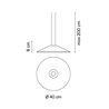 Vibia Circus Pendant Ø 40 cm - 0155 Leuchte für Schienenbeleuchtung