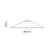 Vibia Circus Ø 40 cm - 0157 Leuchte für Schienenbeleuchtung