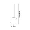 Vibia Circus Pendant Ø 20 cm - 0162 Leuchte für Schienenbeleuchtung